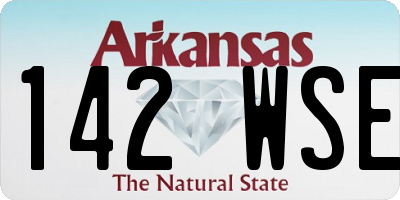 AR license plate 142WSE