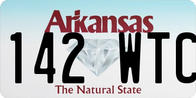 AR license plate 142WTC