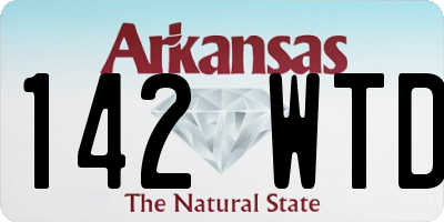 AR license plate 142WTD