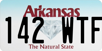 AR license plate 142WTF