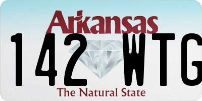 AR license plate 142WTG