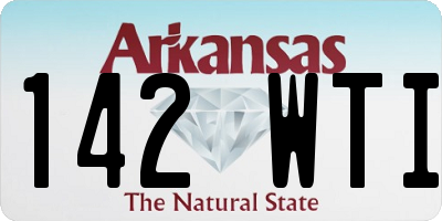 AR license plate 142WTI