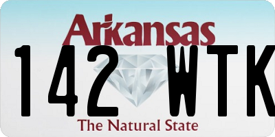 AR license plate 142WTK