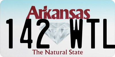 AR license plate 142WTL