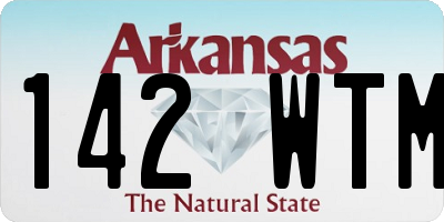 AR license plate 142WTM