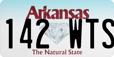 AR license plate 142WTS