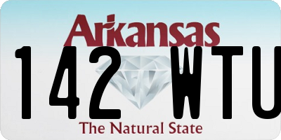 AR license plate 142WTU