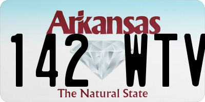 AR license plate 142WTV