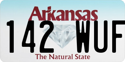 AR license plate 142WUF