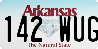 AR license plate 142WUG