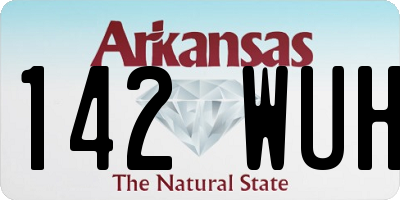 AR license plate 142WUH