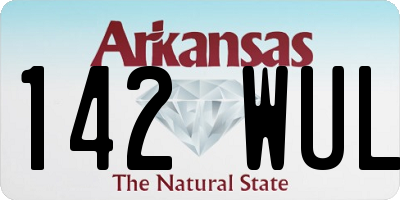 AR license plate 142WUL