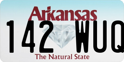 AR license plate 142WUQ