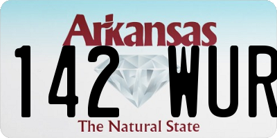 AR license plate 142WUR