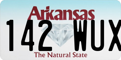 AR license plate 142WUX