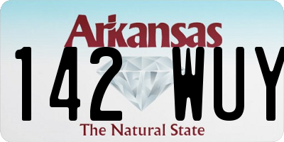 AR license plate 142WUY