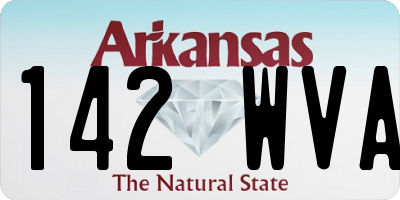 AR license plate 142WVA