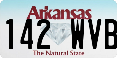 AR license plate 142WVB