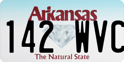 AR license plate 142WVC