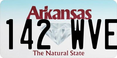 AR license plate 142WVE