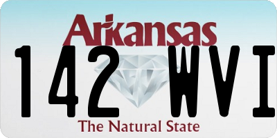 AR license plate 142WVI