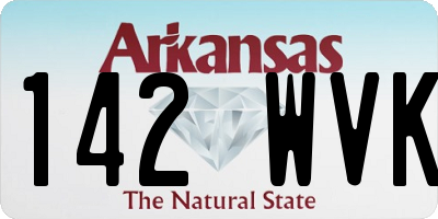 AR license plate 142WVK