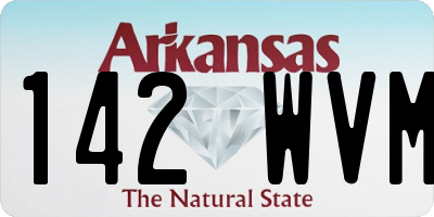 AR license plate 142WVM