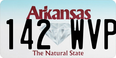 AR license plate 142WVP