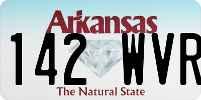 AR license plate 142WVR