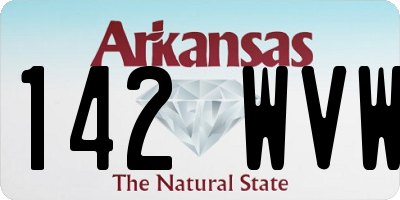 AR license plate 142WVW
