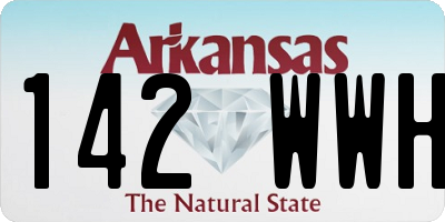 AR license plate 142WWH