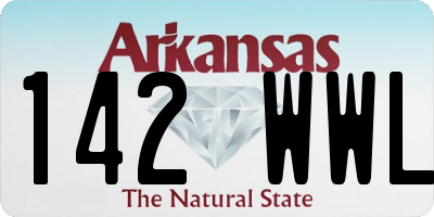 AR license plate 142WWL