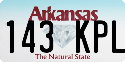 AR license plate 143KPL