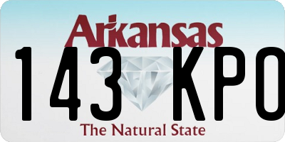 AR license plate 143KPO