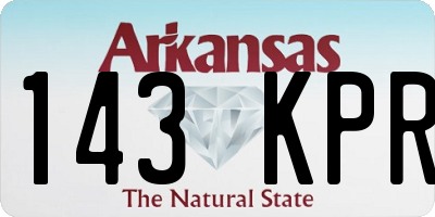 AR license plate 143KPR