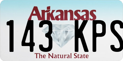 AR license plate 143KPS