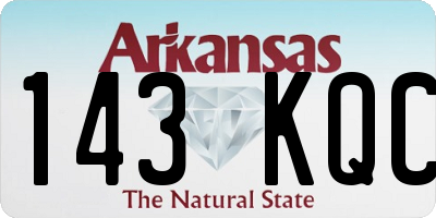 AR license plate 143KQC