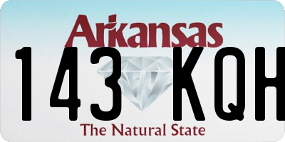 AR license plate 143KQH
