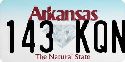 AR license plate 143KQN