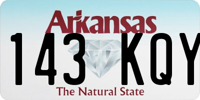 AR license plate 143KQY