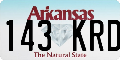 AR license plate 143KRD