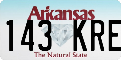 AR license plate 143KRE