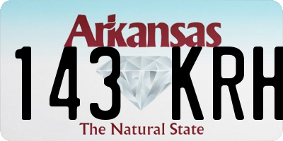AR license plate 143KRH