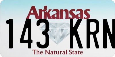 AR license plate 143KRN