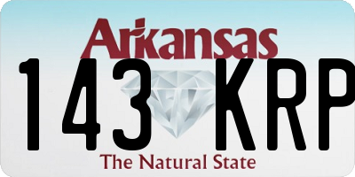 AR license plate 143KRP