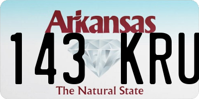 AR license plate 143KRU