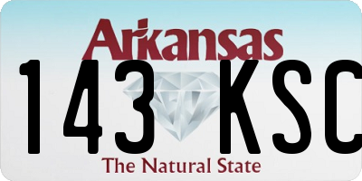 AR license plate 143KSC