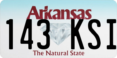 AR license plate 143KSI