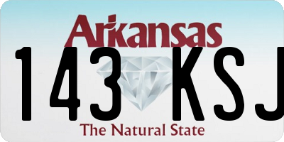 AR license plate 143KSJ