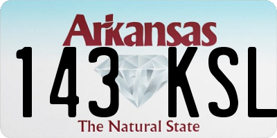 AR license plate 143KSL